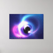 Zwarte hol canvas afdruk (Voorkant)