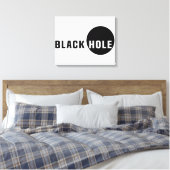 Zwarte hol canvas afdruk (Insitu (Slaapkamer))