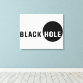 Zwarte hol canvas afdruk (Insitu (Houten vloer))