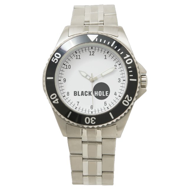 Zwarte hol horloge (Voorkant)