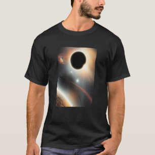 Zwarte hol in universum universum wetenschap t-shirt
