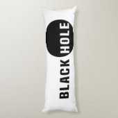 Zwarte hol lichaamskussen (Achterkant (Verticaal))