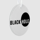 Zwarte hol ornament (voorkant)