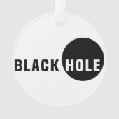 Zwarte hol ornament (voorkant)