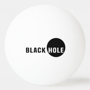 Zwarte hol pingpongballen