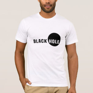 Zwarte hol t-shirt