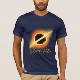 Zwarte hol t-shirt