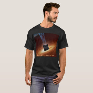 Zwarte Hole A Space Kitten Tee Shirt