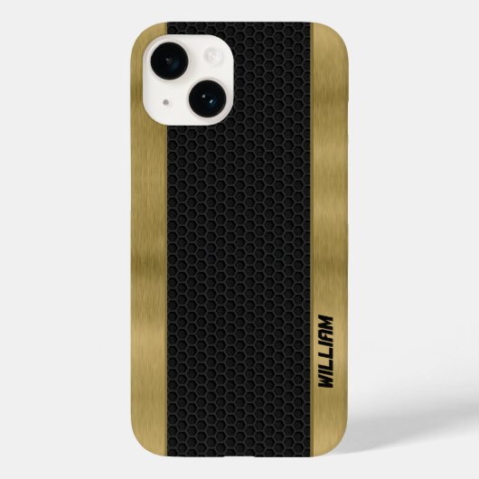 Zwarte Hole Metal Gold Background Case-Mate iPhone Case (Achterkant)