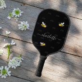 Zwarte hommels, humor-monogram pickleball paddle