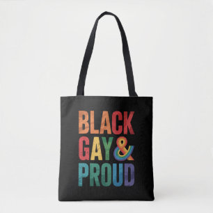 Zwarte Homo en Trots LGBTQ Zwarte Queers Draagtas