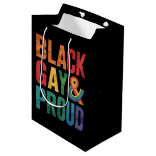 Zwarte Homo en Trots LGBTQ Zwarte Queers Medium Cadeauzakje