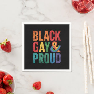 Zwarte Homo en Trots LGBTQ Zwarte Queers Servet