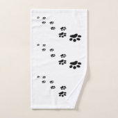 Zwarte hond bad handdoek (Handdoek)