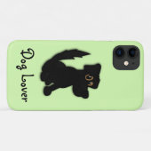 Zwarte hond/Hondenliefhebber iPod-aanraaktas Case-Mate iPhone Case (Achterkant (horizontaal))
