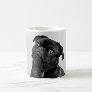 Zwarte hond koffiemok