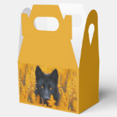 Zwarte hond met prachtige gouden ogen bedankdoosjes (Geopend)