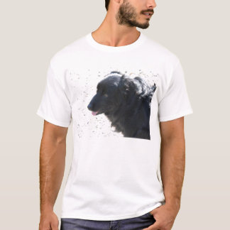 zwarte hond t-shirt