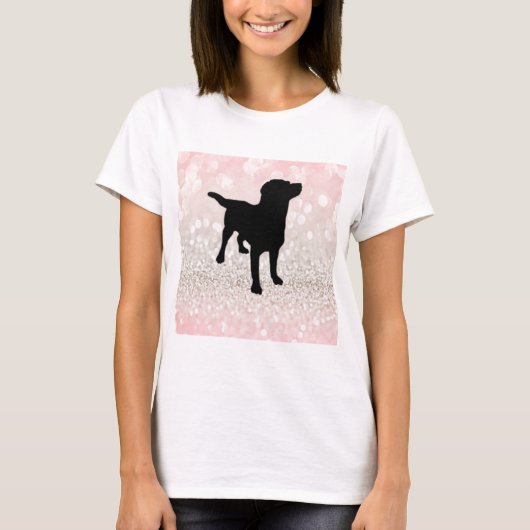 Zwarte hond t-shirt (Voorkant)