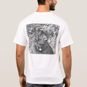 Zwarte hond t-shirt (Achterkant)