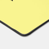 Zwarte hongerig schilderij cartoon bureaumat (Hoek)