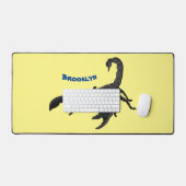 Zwarte hongerig schilderij cartoon bureaumat (Keyboard & Muis)