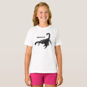 Zwarte hongerig schilderij cartoon t-shirt (Voorkant volledig)