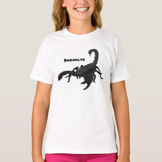 Zwarte hongerig schilderij cartoon t-shirt (Voorkant)