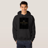 zwarte hoodie (Voorkant volledig)