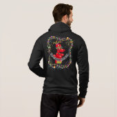 Zwarte Hoodie met beide logo's FSJ26 (Achterkant volledig)