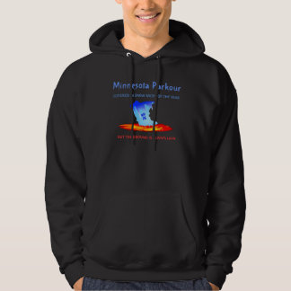 Zwarte hoodie, Minnesota Parkour Hoodie