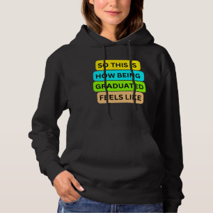 Zwarte hoodie trui T-Shirt SO_THIS_IS_HOW_BEING_