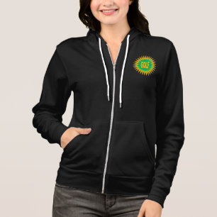 Zwarte hoodie voor dames SOLEIL GOLF
