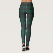 Zwarte horlogetartan-Leggings Leggings (Achterkant)