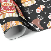 Zwarte Horrorsweater Kerstweer Vakantiedagen Cadeaupapier (Rol Hoek)