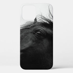 ZWARTE HORSE iPhone 12 HOESJE