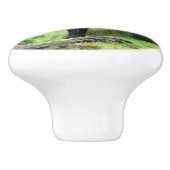 ZWARTE HORSE KERAMISCHE KNOP (Zijkant)