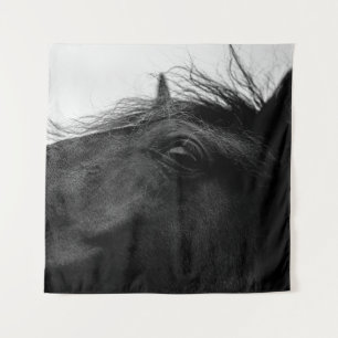 ZWARTE HORSE WANDKLEED