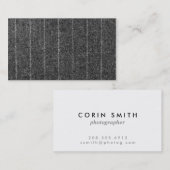 Zwarte houtskool met twitteraar en twitteraar visitekaartje (Voorkant / Achterkant)