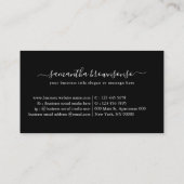 Zwarte Hunter  Deer Skull Visitekaartje (Achterkant)