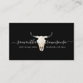 Zwarte Hunter  Deer Skull Visitekaartje (Voorkant)