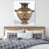 Zwarte hydria canvas afdruk (Insitu (Slaapkamer))