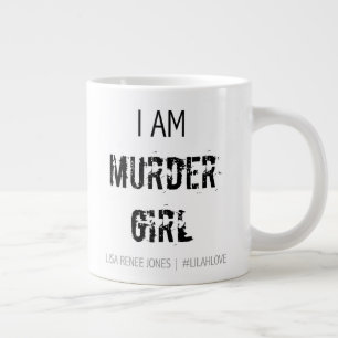 Zwarte 'I am Murder Girl' Jumbo Mok - Lilah Love
