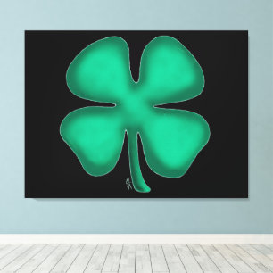 Zwarte Ierse canvasprint Canvas Afdruk