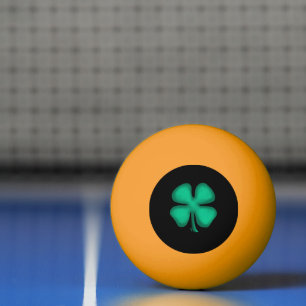Zwarte Ierse gele gloed 1 ster pingpongbal Pingpongballen