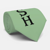 Zwarte Ierse groene stropdas (Opgerold)