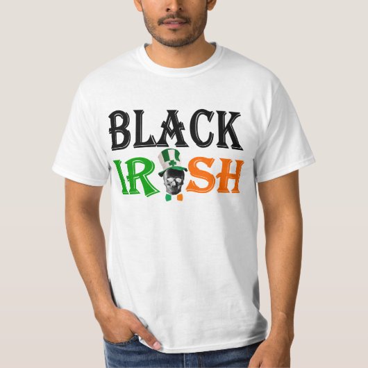 Zwarte Ierse St. Patrick's day T-shirt (Voorkant)