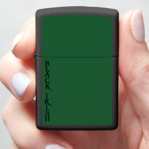 Zwarte Ierse Zippo-aansteker