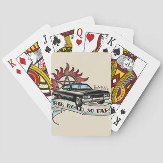 Zwarte Impala pokerkaarten van '67