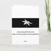 Zwarte in hart feestdagen kaart (Achterkant)